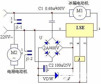 Yaxun design air-cooled synchronous temperature control circuit diagram