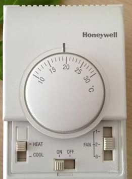 Mechanical thermostat control panel