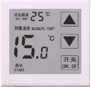 What are the electronic components of the wall-hung boiler thermostat?