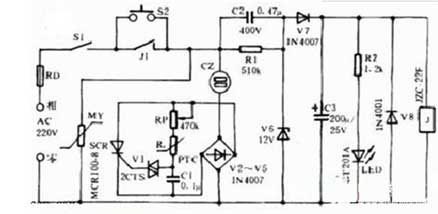 Manual temperature control electric blanket circuit