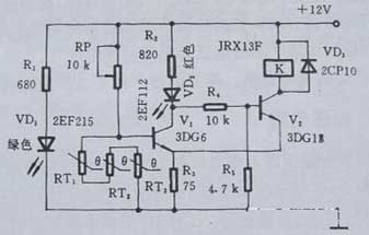 Diagrama del circuito de protección contra sobrecalentamiento del termistor PTC