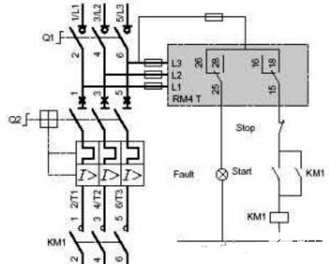 Phase failure protector wiring design