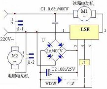 Refrigerator air-cooled synchronous temperature controller circuit diagram