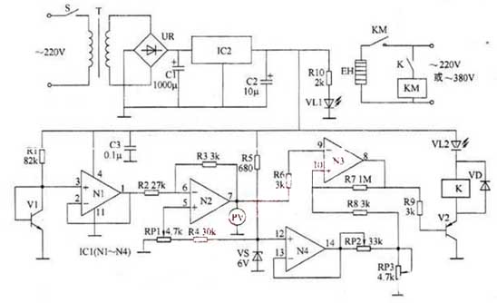 Industrial electric blanket temperature controller circuit