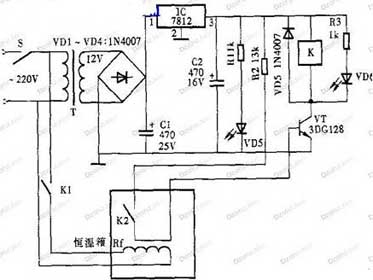 Automatically adjusted temperature controller circuit