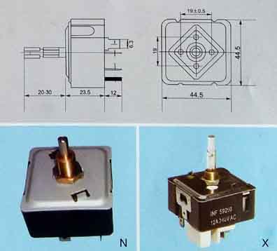 Ceramic temperature control switch for thermal protection of water heaters