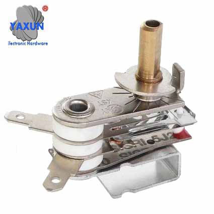 Adjustable temperature control switch for electric iron 